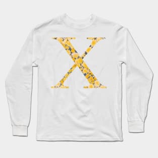 Chi Sorority Sunflower Sticker Long Sleeve T-Shirt